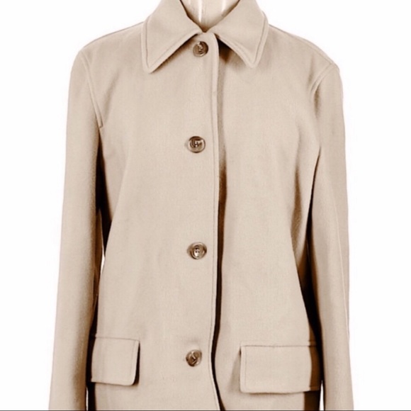 Vintage J. CREW Wool Topcoat, size M - Picture 9 of 16